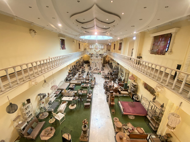 Showroom interior craftsmanship detail at Uday Crafts